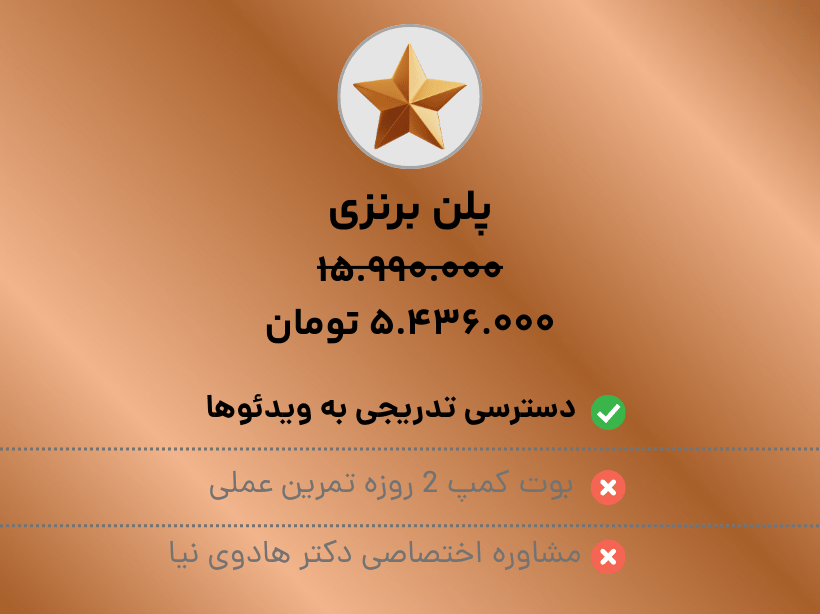 دوره روانشناسی فروش حرفه‌ای - پلن برنزی
